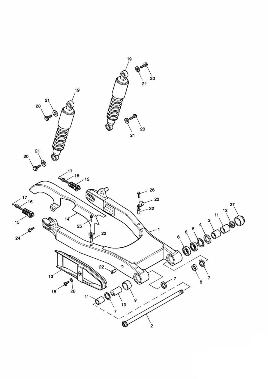 Rear Suspension exploded diagram