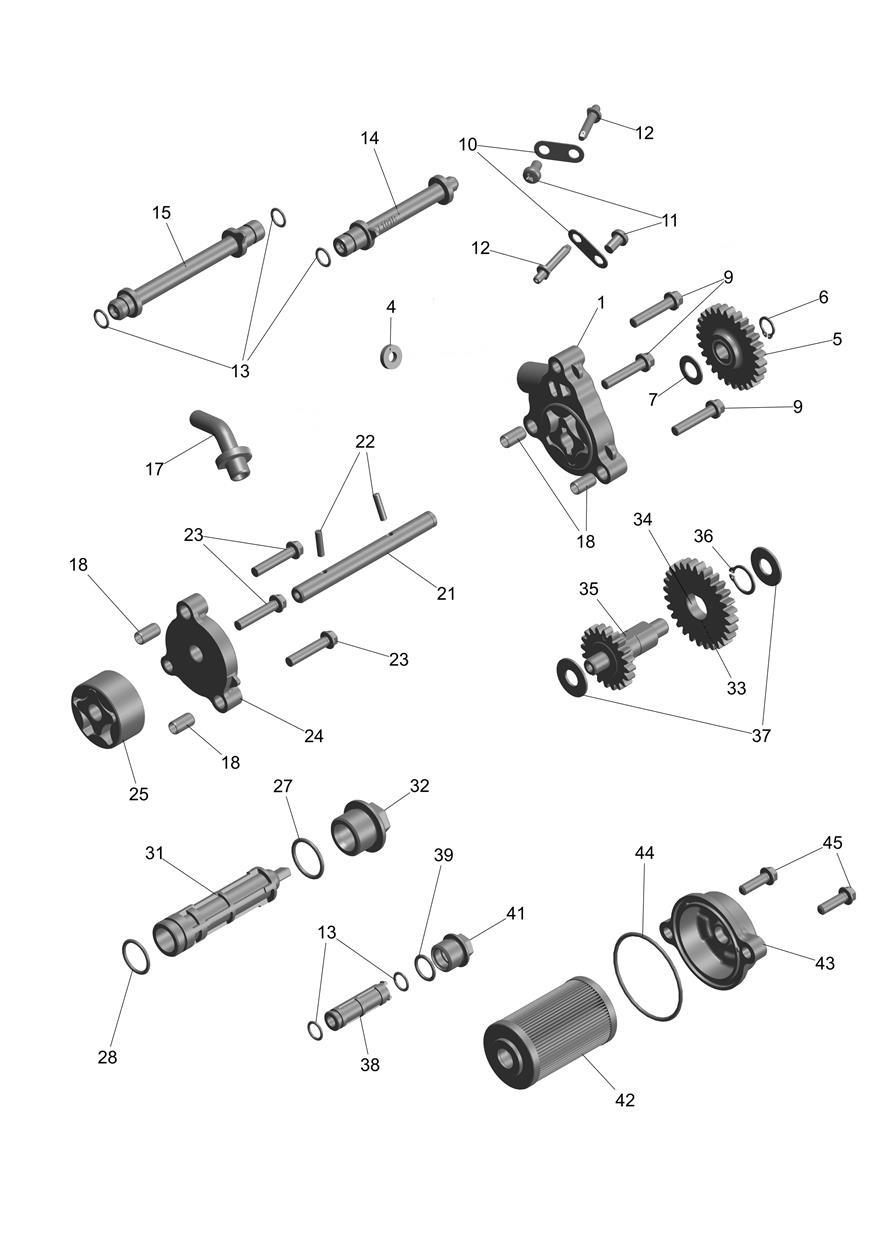 Lubrication exploded diagram