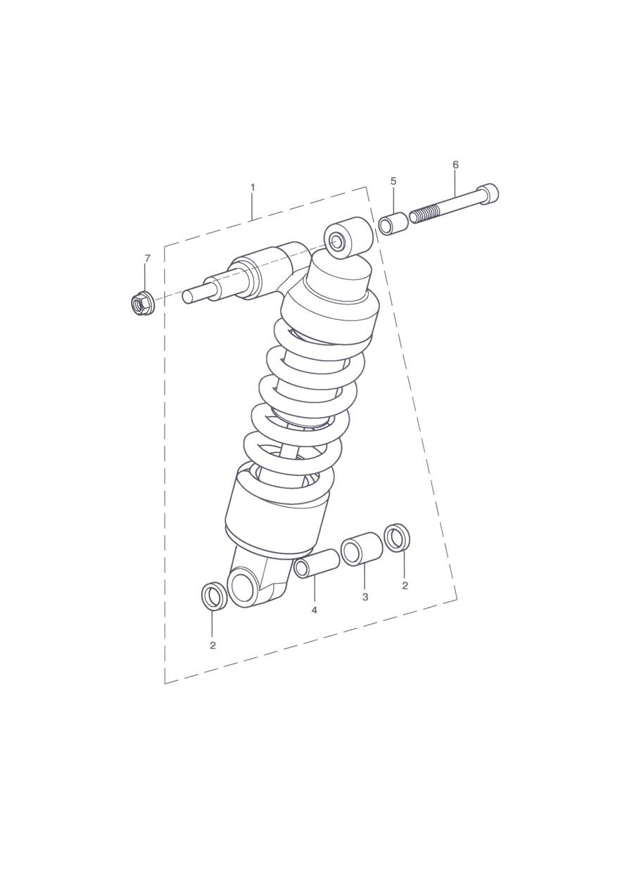 Rear Suspension Unit exploded diagram
