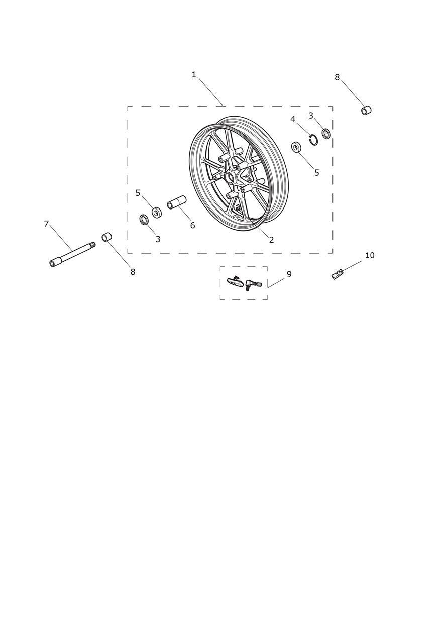 Front Wheel exploded diagram