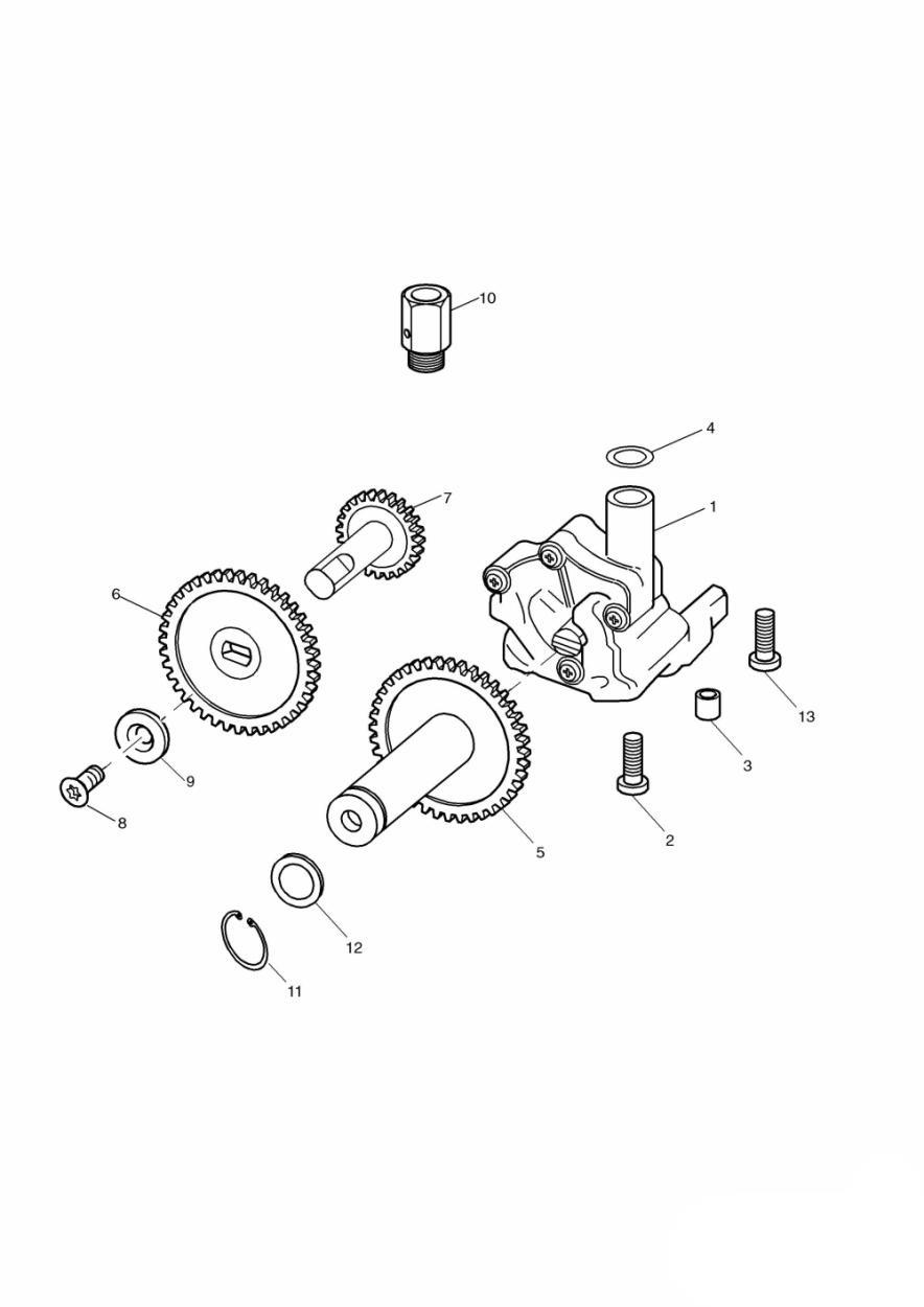Oil Pump/Drive exploded diagram