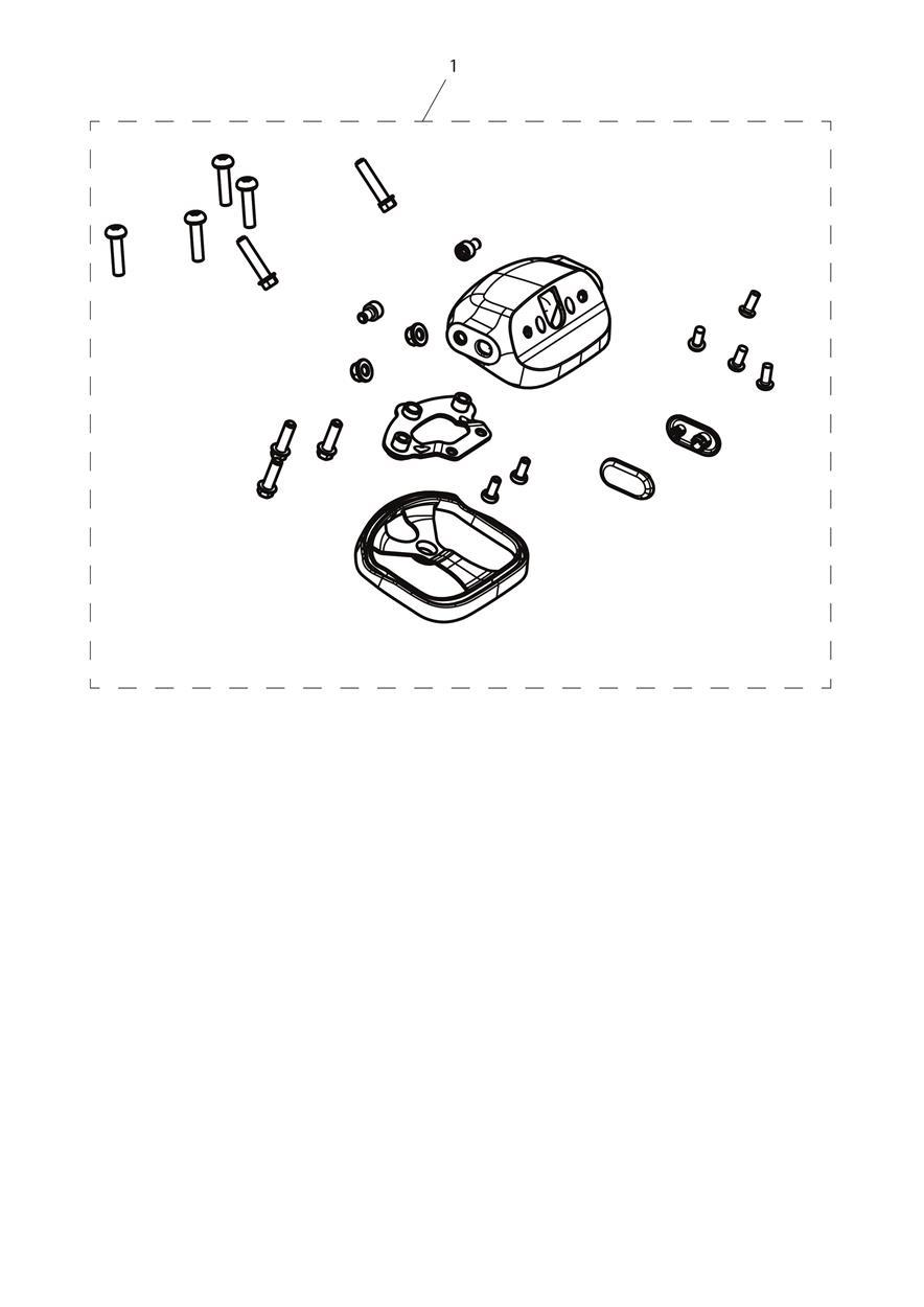 Indicator Relocation Kit, EU exploded diagram