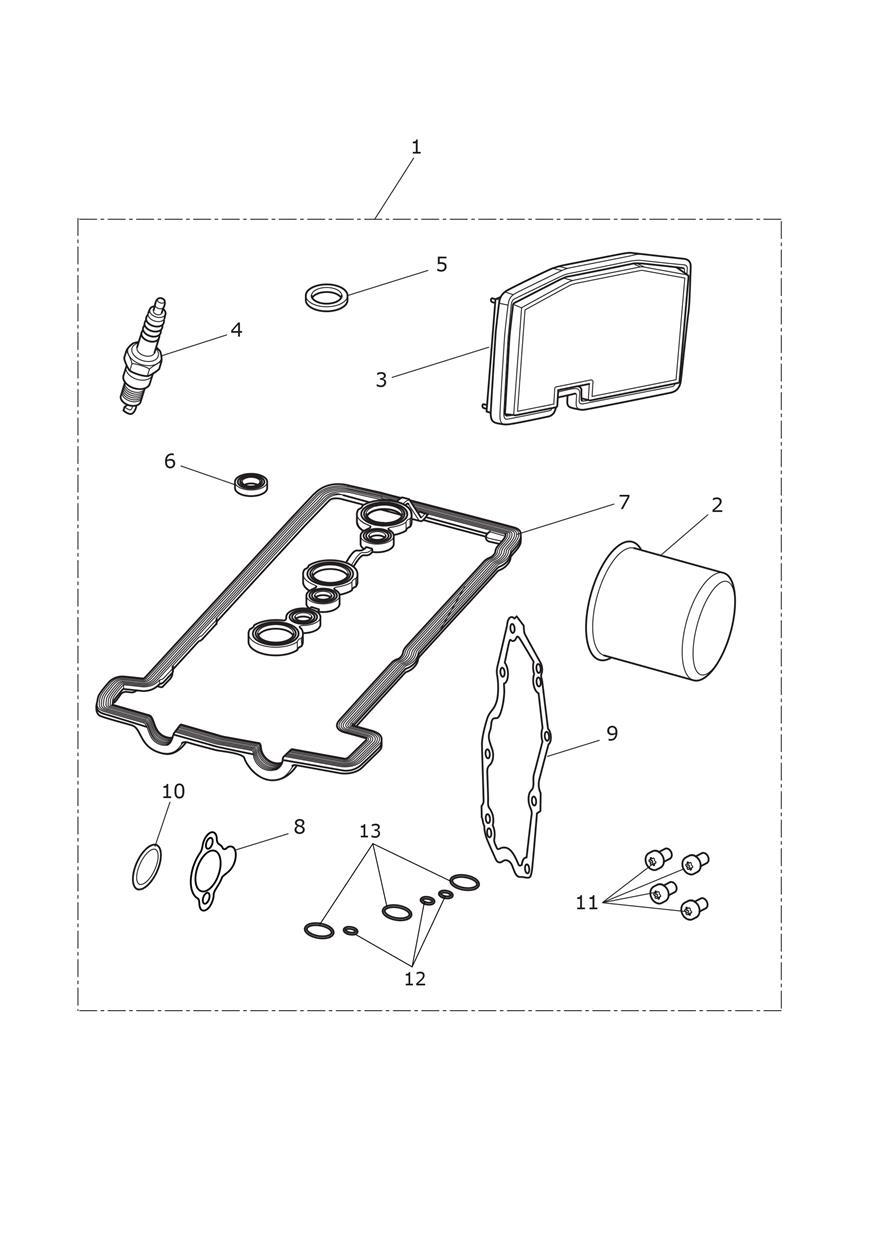 Service Kits exploded diagram