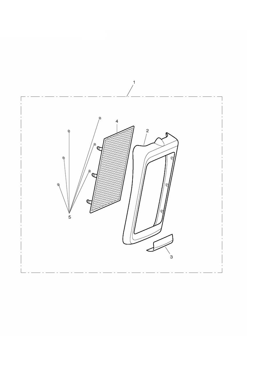 Radiator Cover Kit exploded diagram