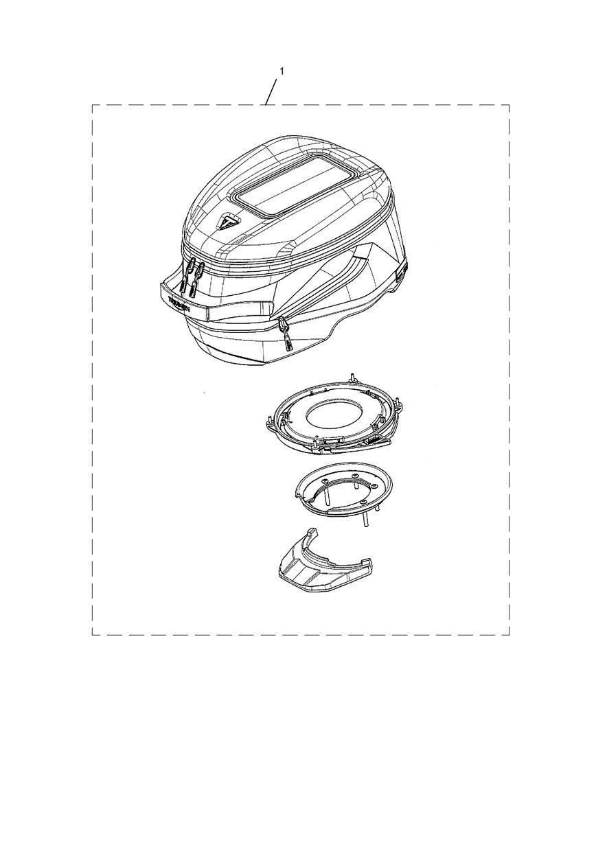 QR Tank Bag Kit exploded diagram