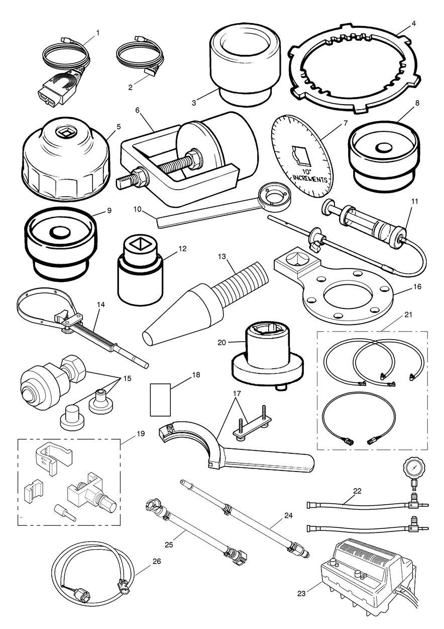 Service Tools exploded diagram