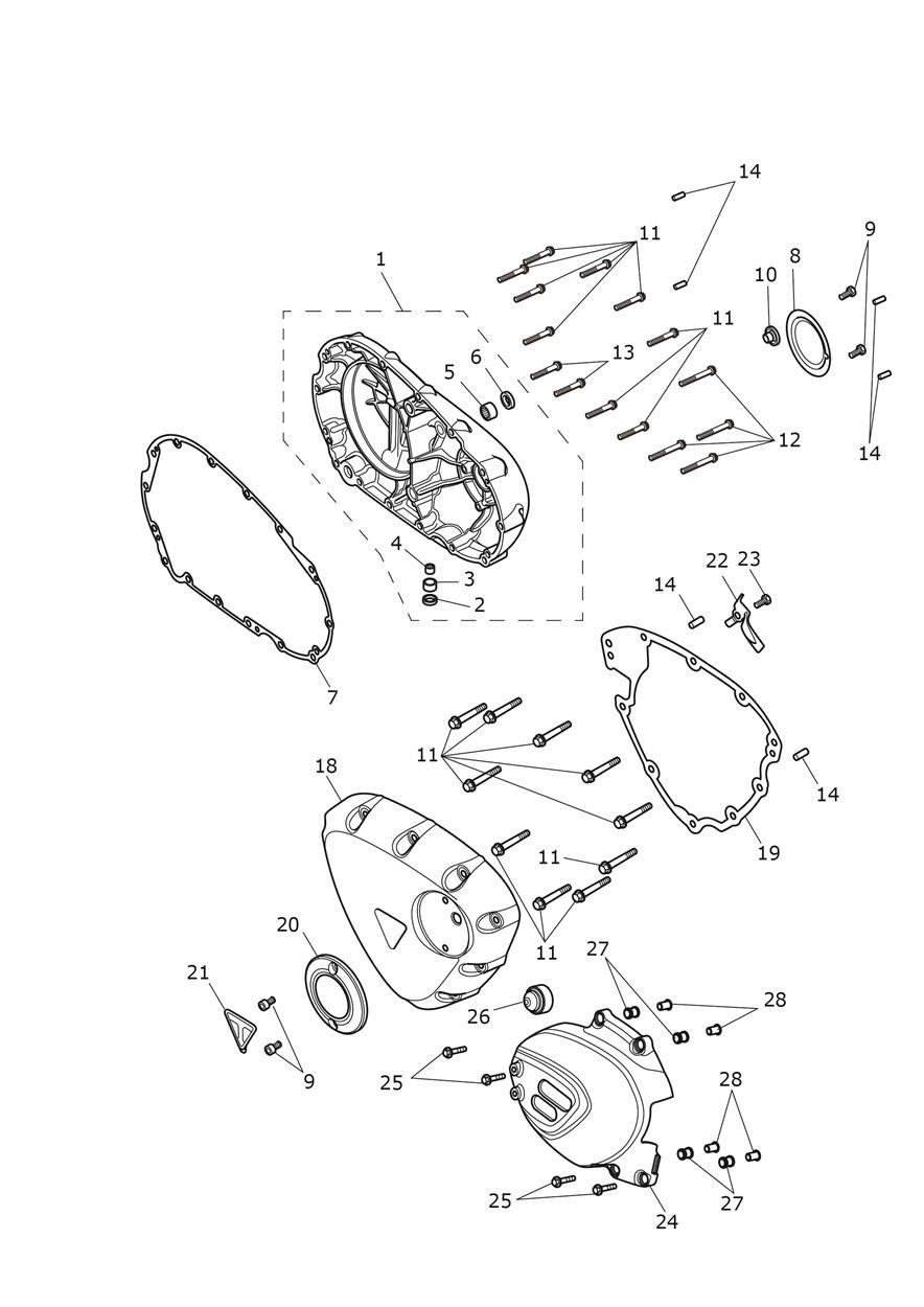 Engine Covers exploded diagram