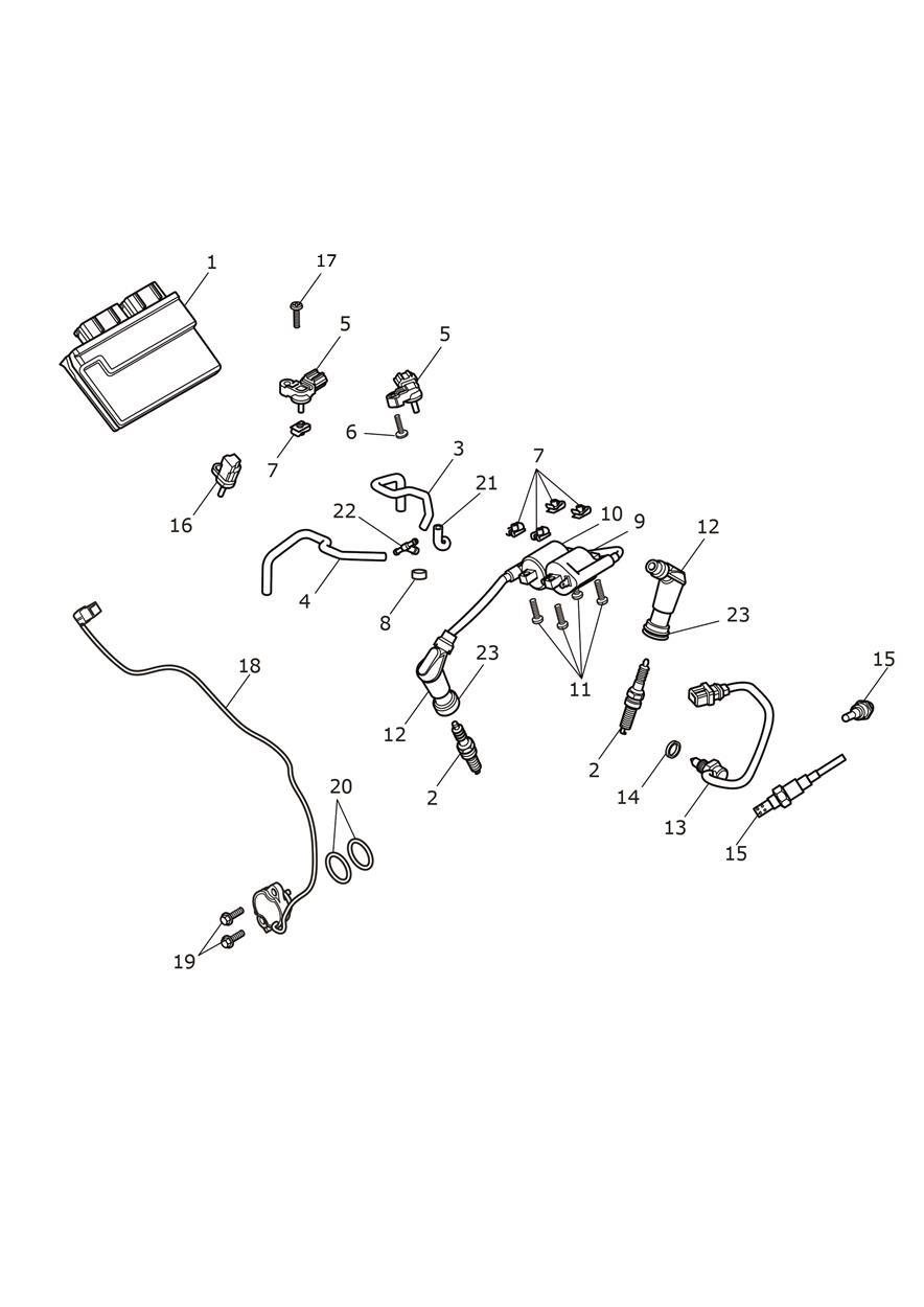 Engine Management System exploded diagram