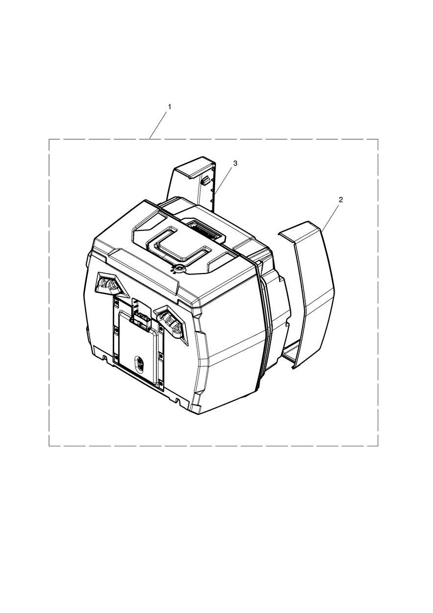 Top Box, Powered, KL Key exploded diagram