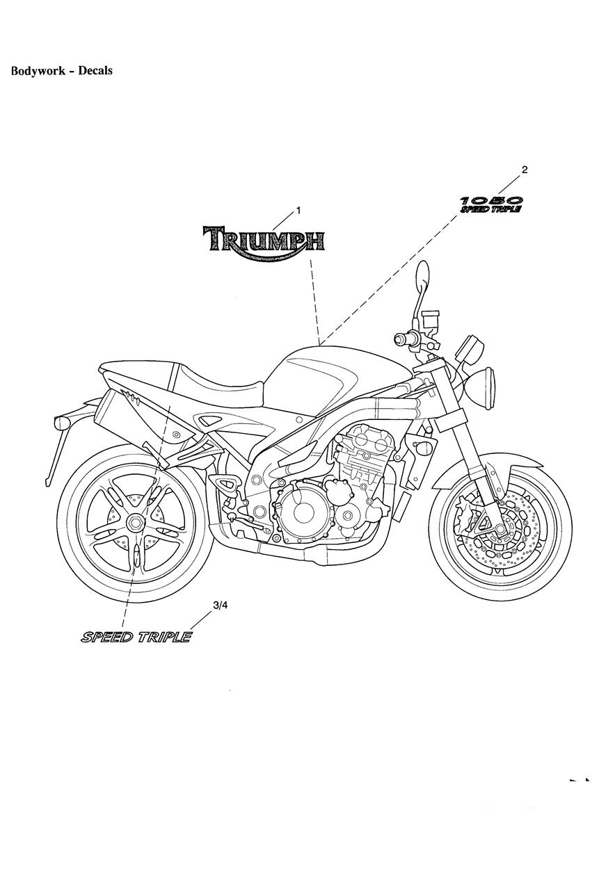 Bodywork Decals exploded diagram