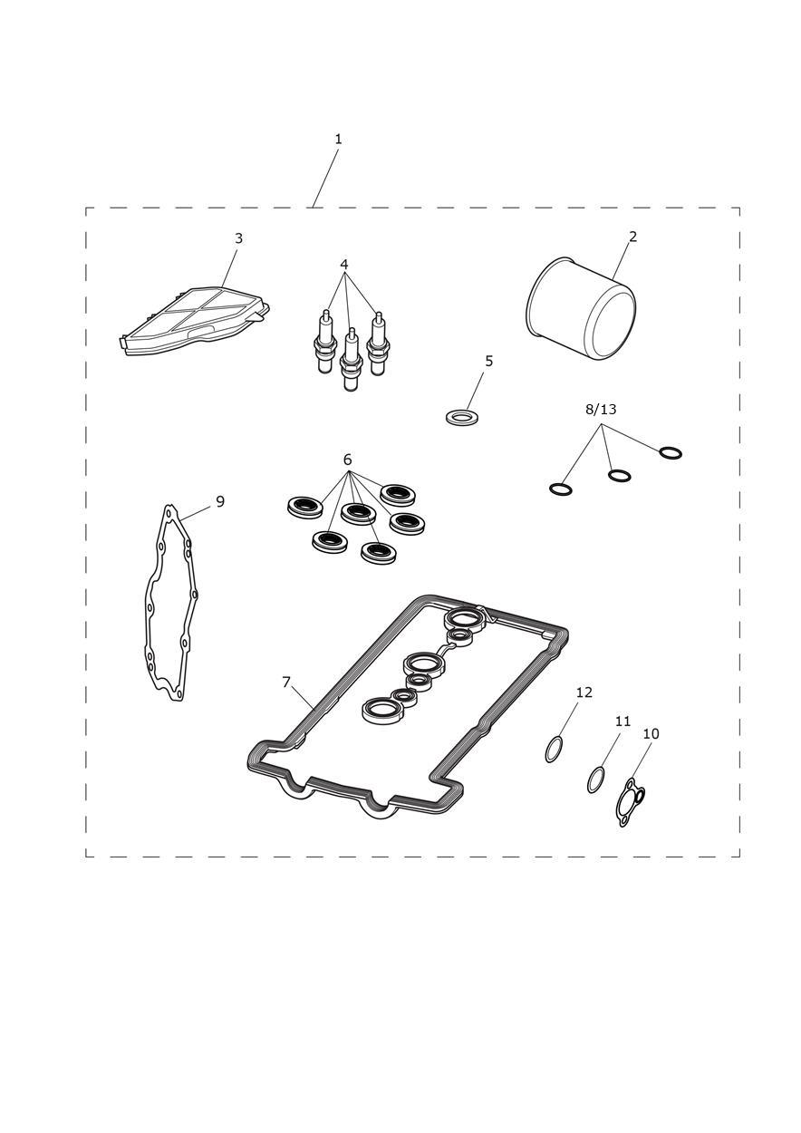 Service Kits exploded diagram