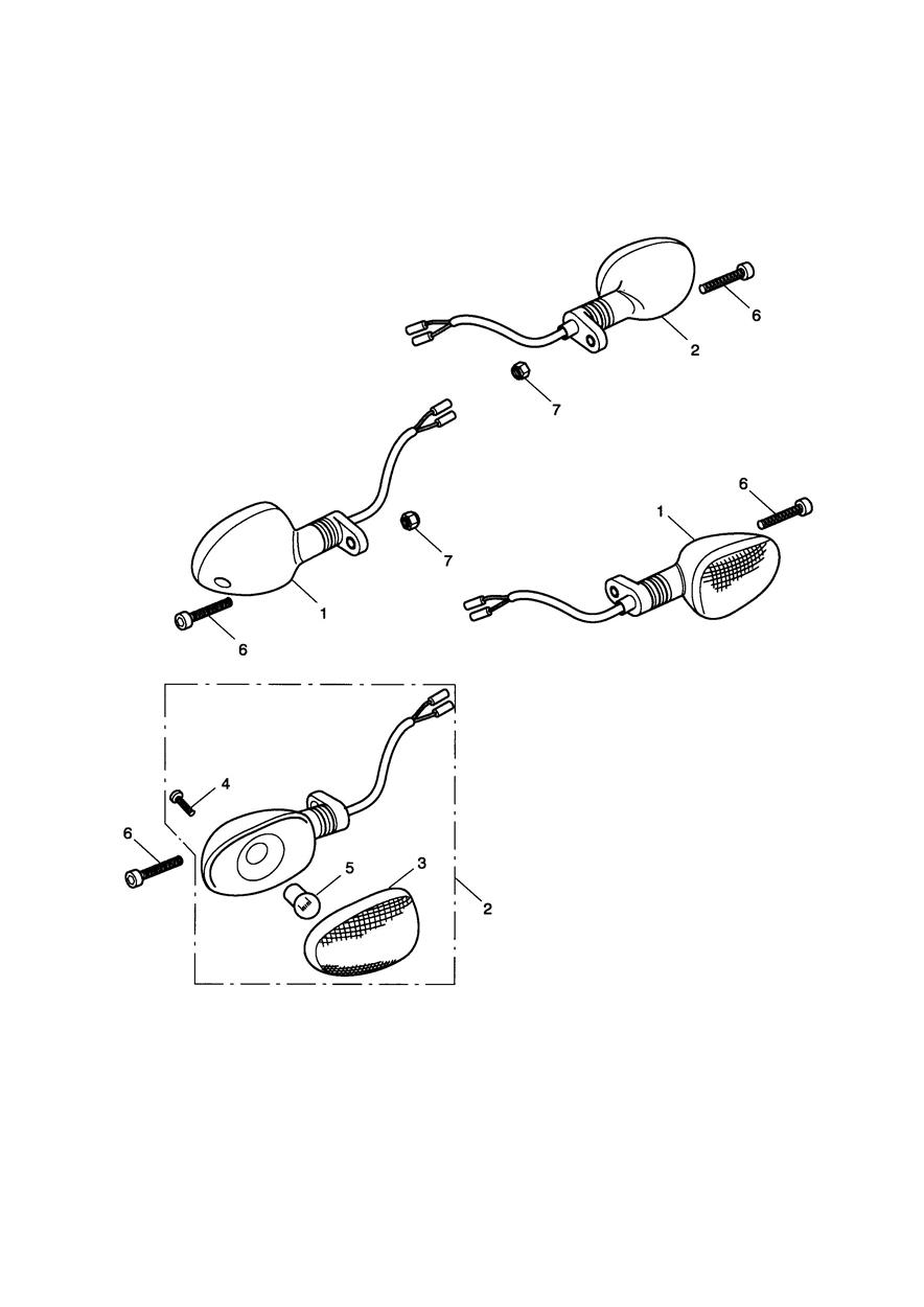 Indicators exploded diagram