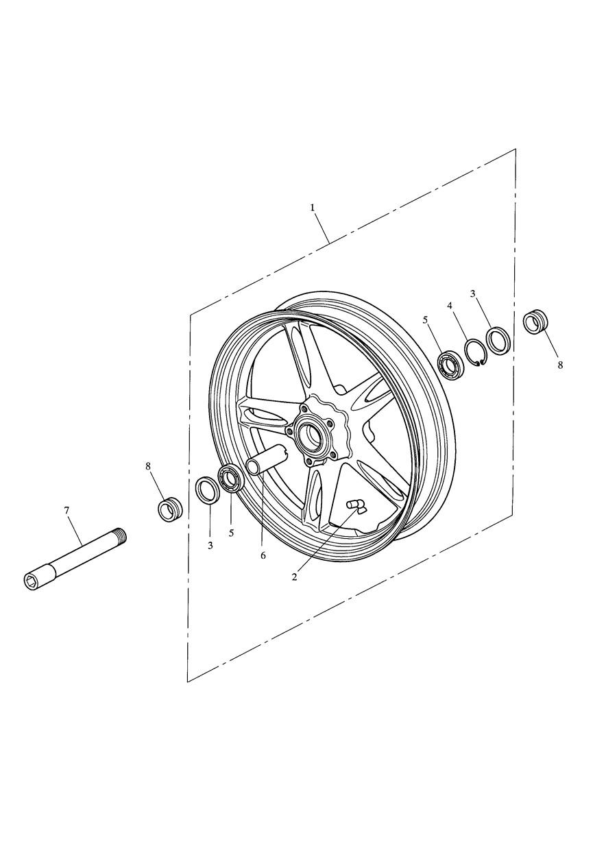 Front Wheel exploded diagram