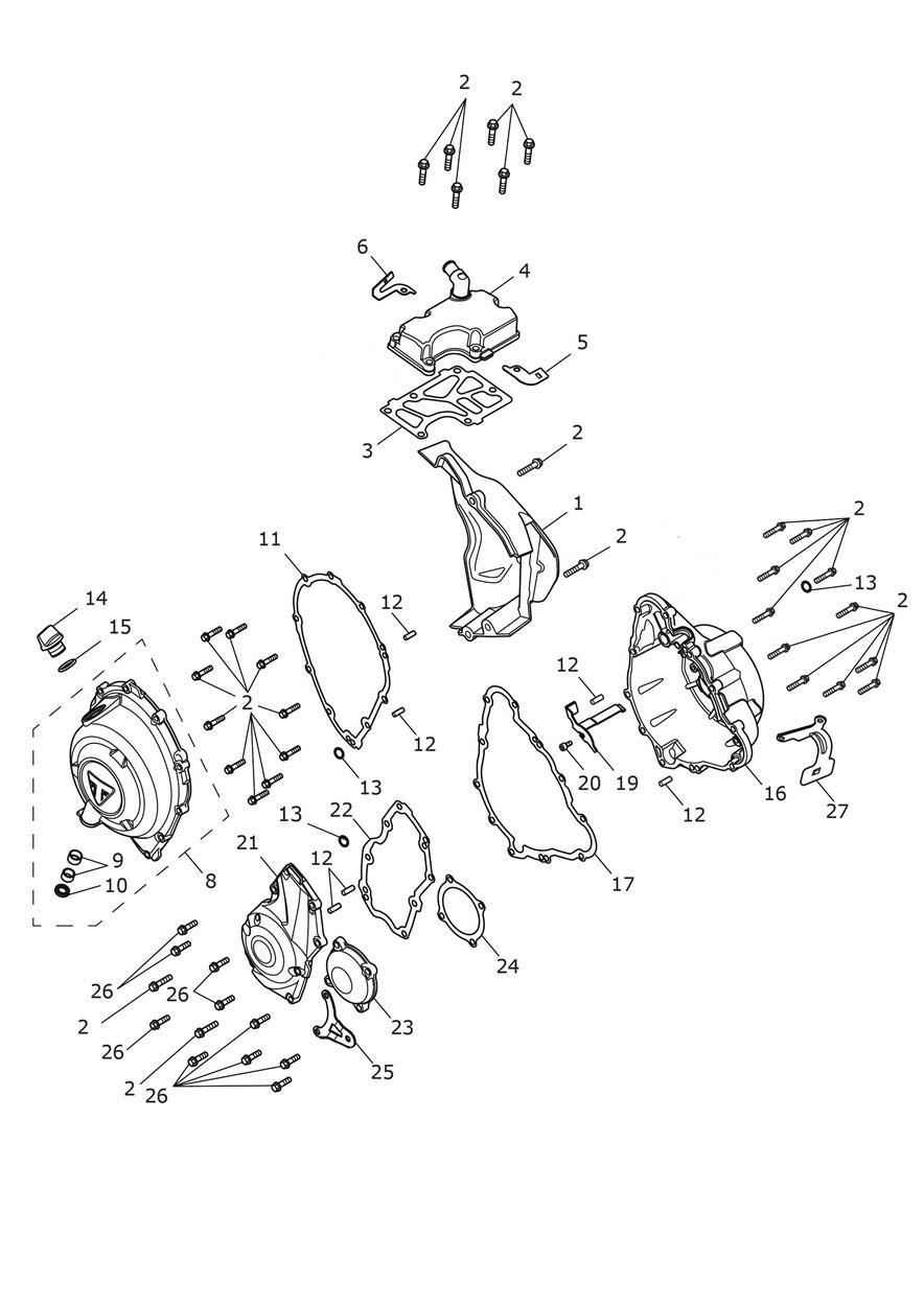 Engine Covers exploded diagram