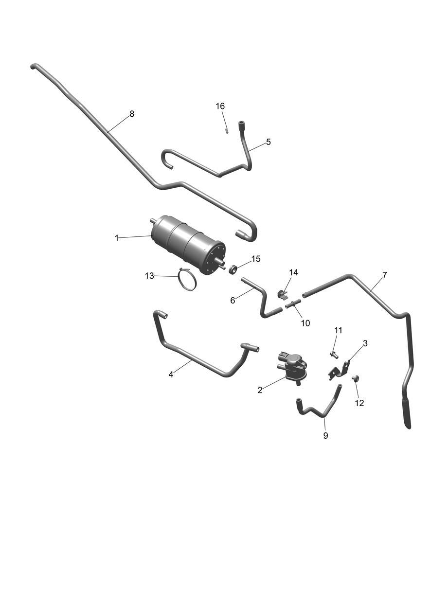 Evap System exploded diagram