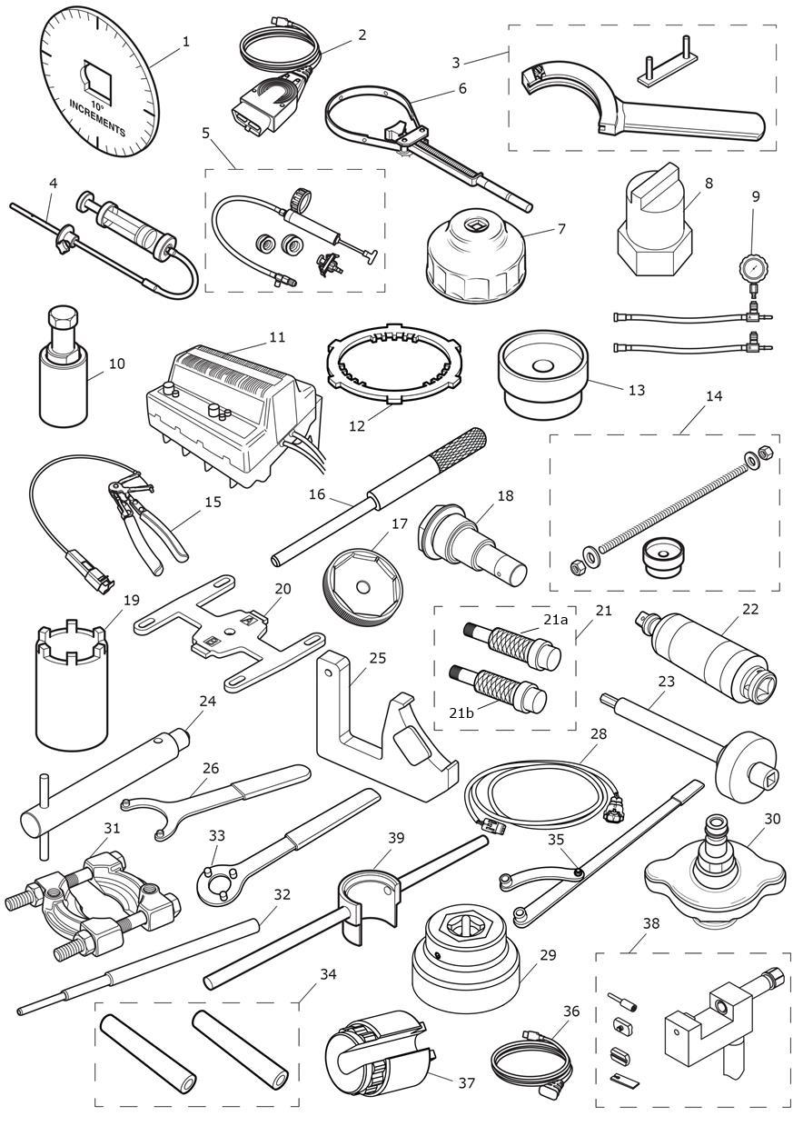 Service Tools exploded diagram