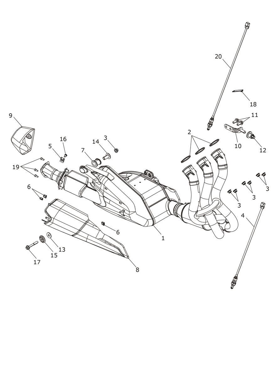 Exhaust System exploded diagram