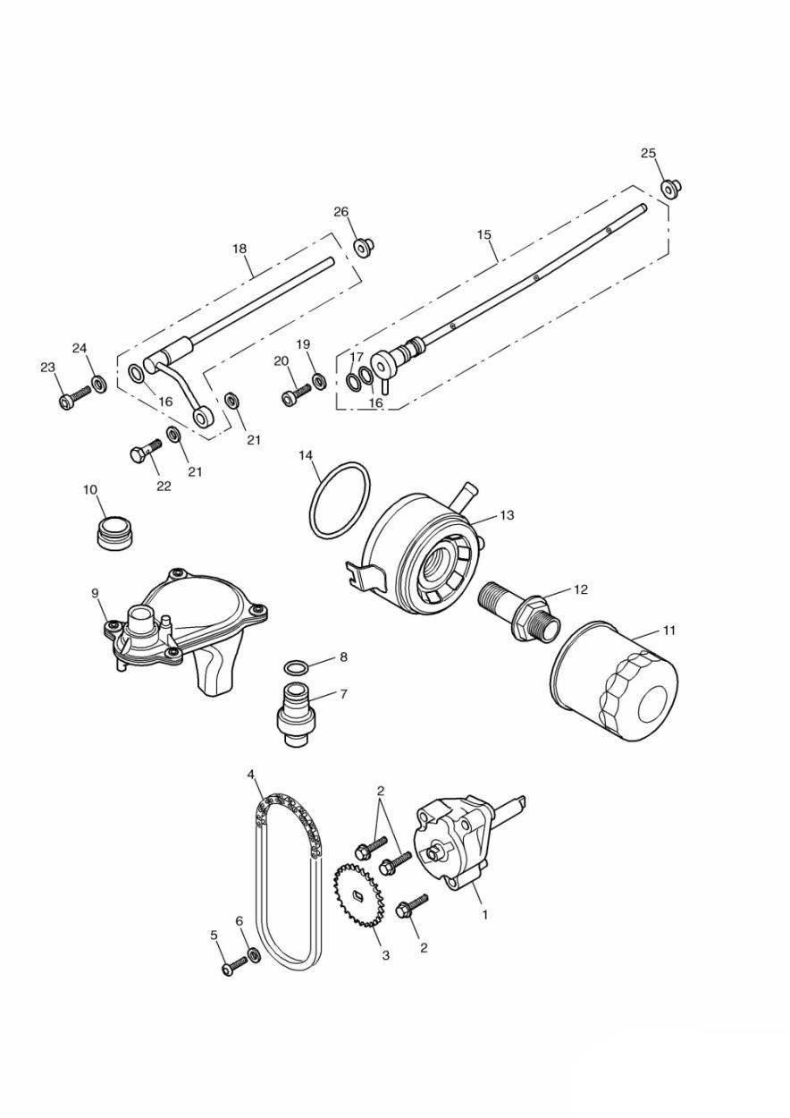 Lubrication System exploded diagram