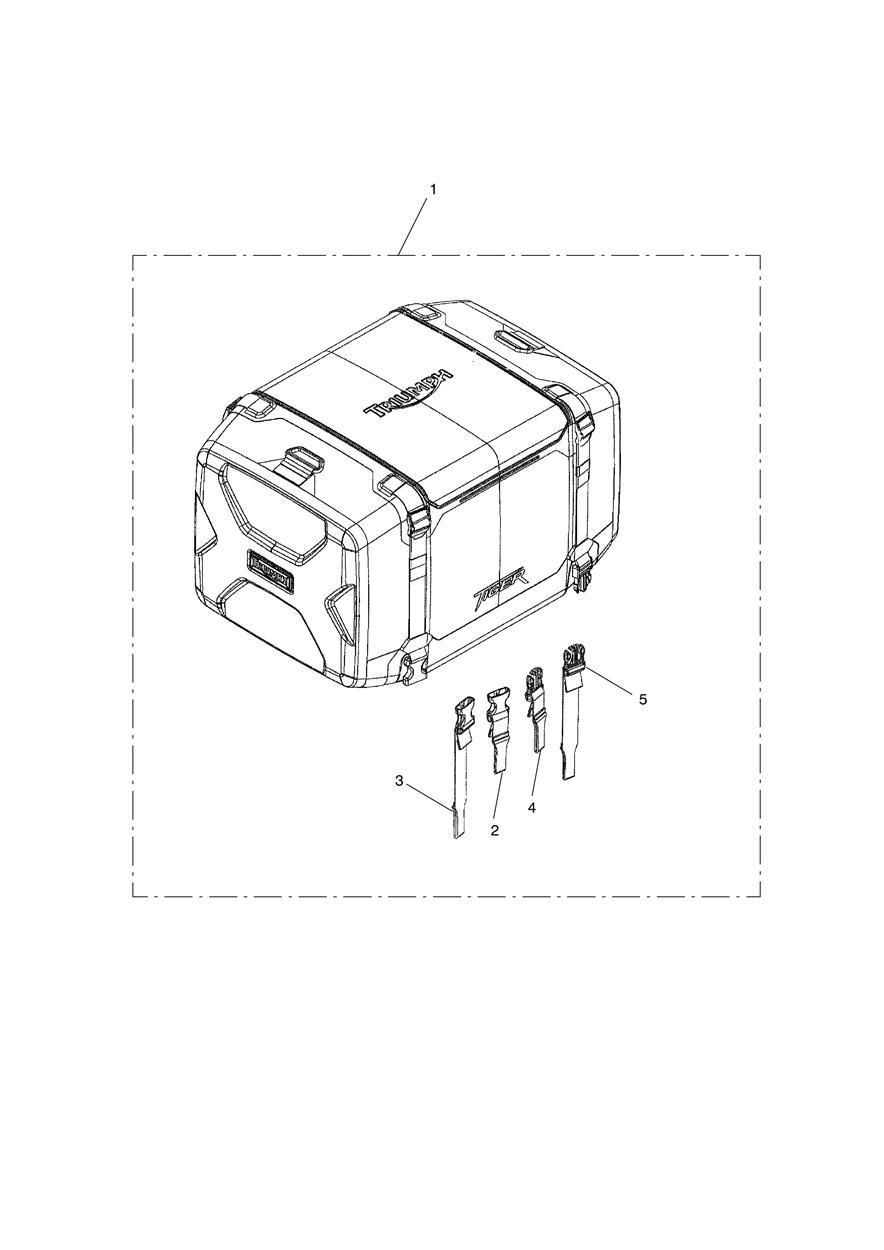 Tail Pack, 50L exploded diagram