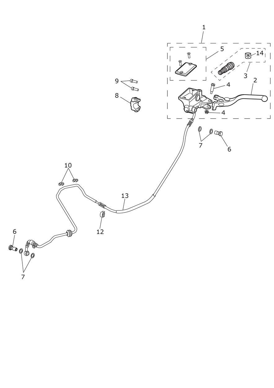 Clutch Controls exploded diagram