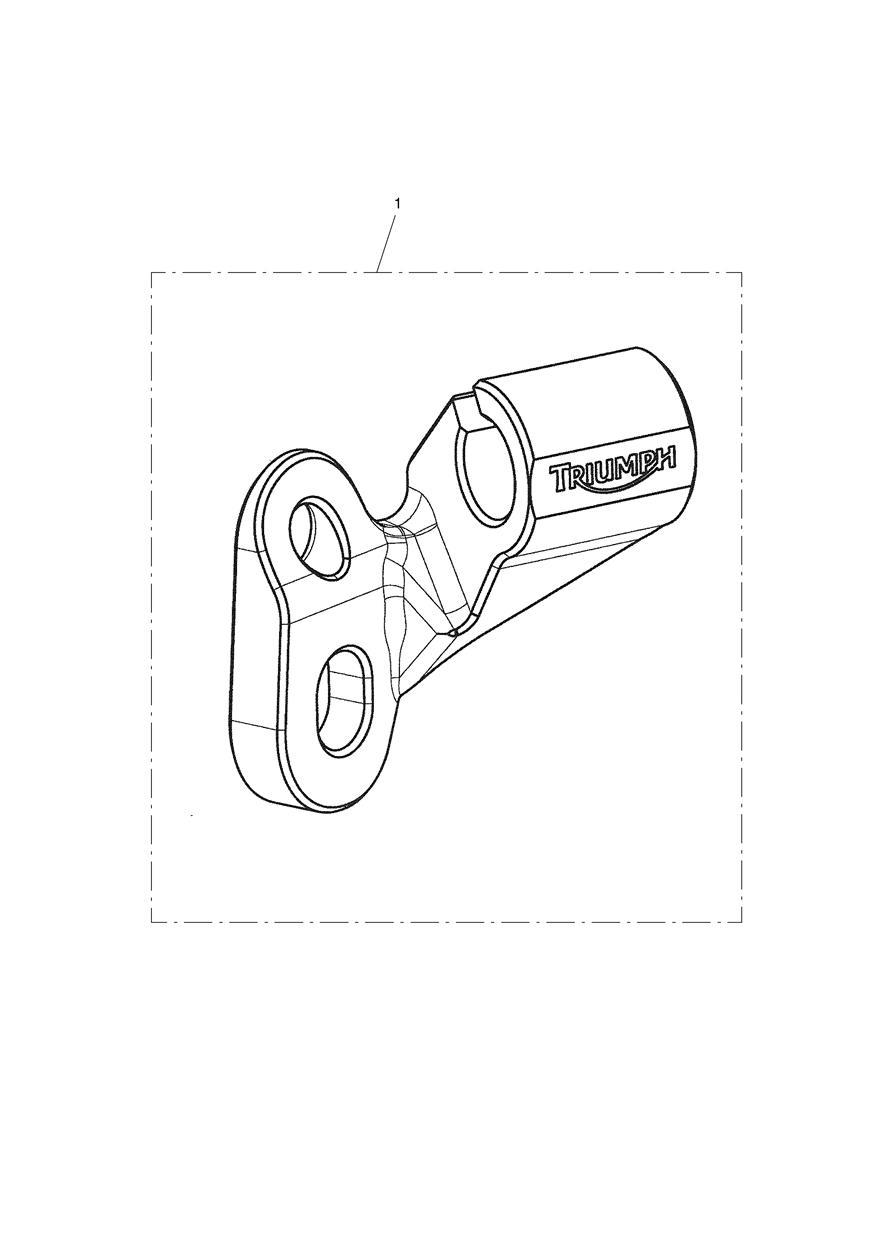 Clutch Cable Guide, Grey exploded diagram