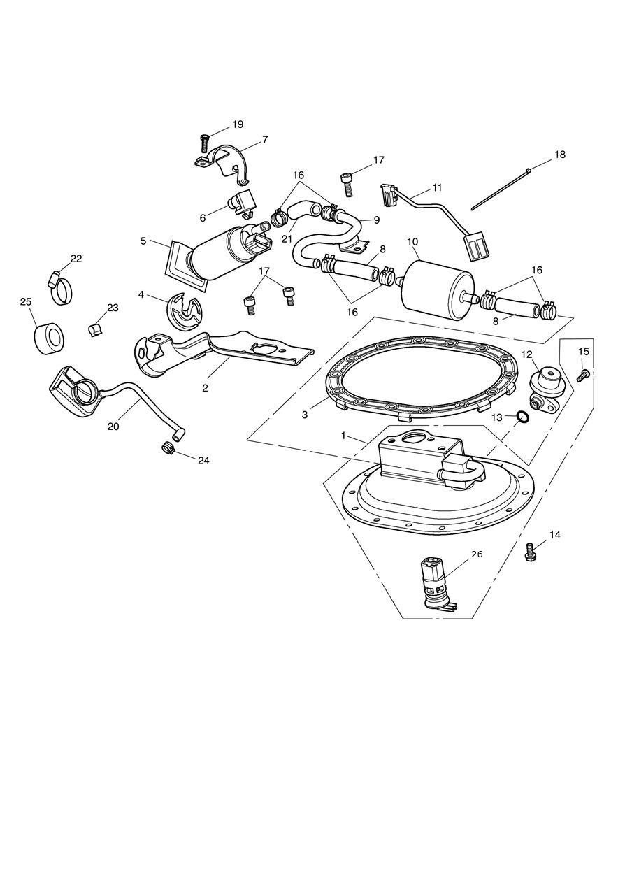 Fuel Pump & Fittings exploded diagram