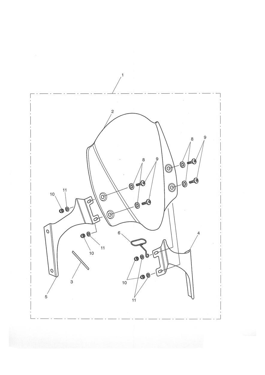 Flyscreen exploded diagram