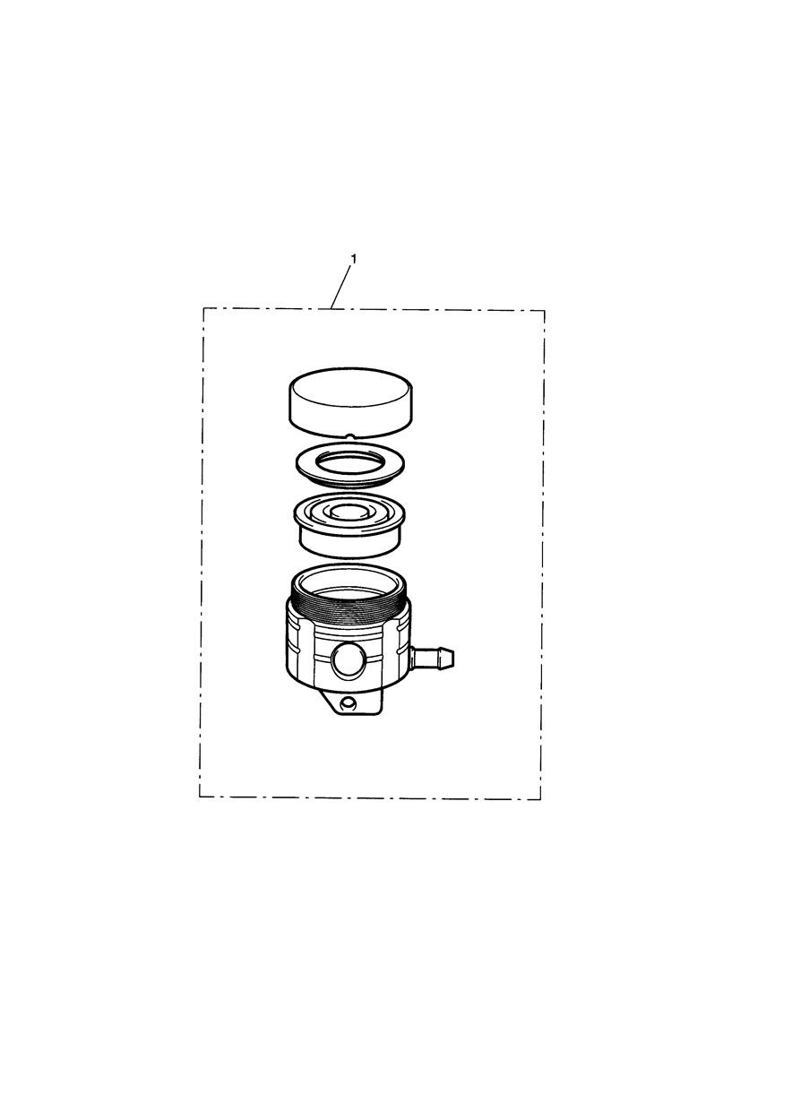 Reservoir Brake, Rear, Type 2 exploded diagram