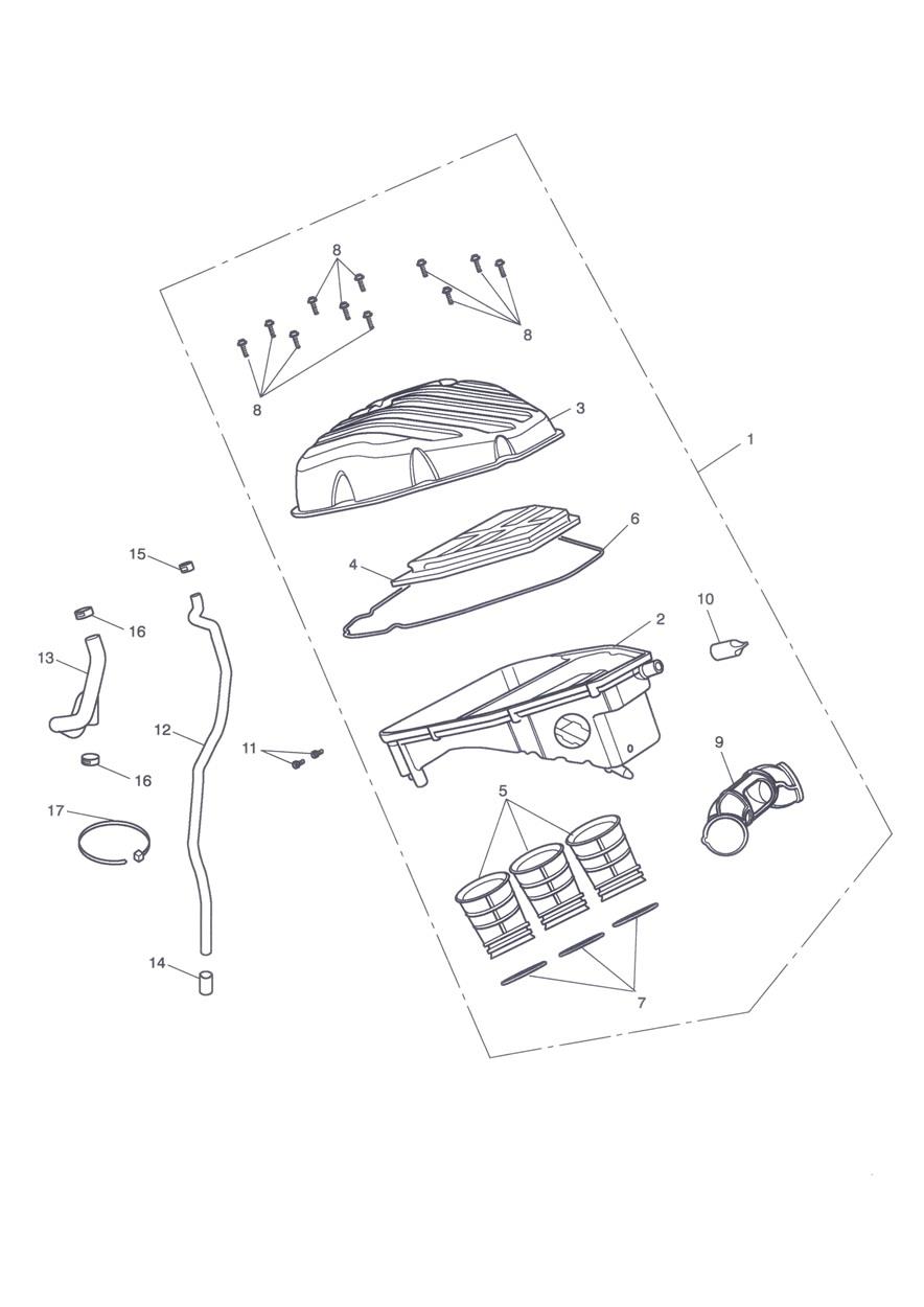 Airbox exploded diagram