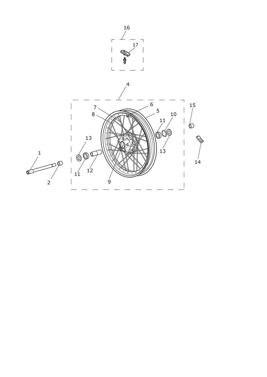 Front Wheel exploded diagram