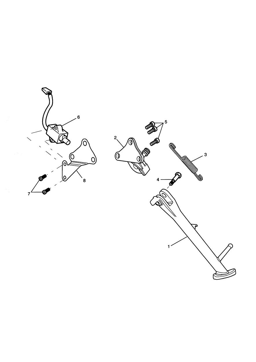 Sidestand exploded diagram