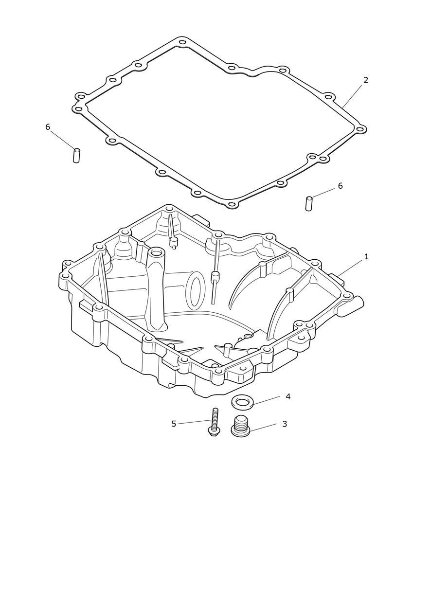 Sump & Fittings exploded diagram