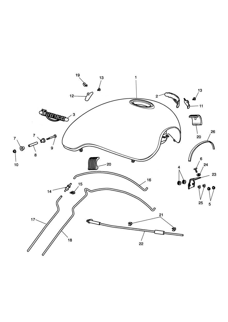 Fuel Tank & Fittings exploded diagram