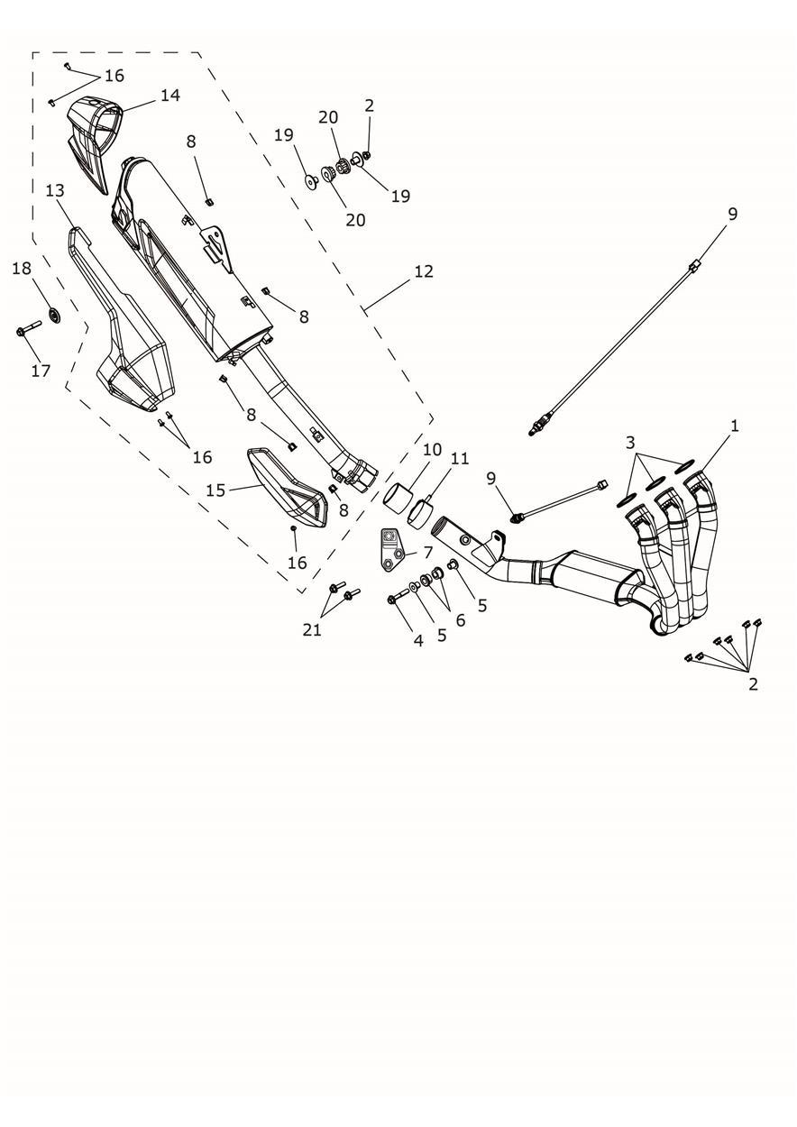 Exhaust System exploded diagram