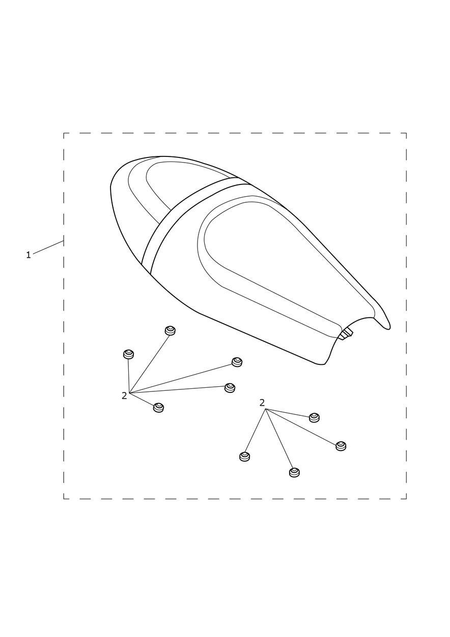 Seat Assembly Dual Seat Version exploded diagram