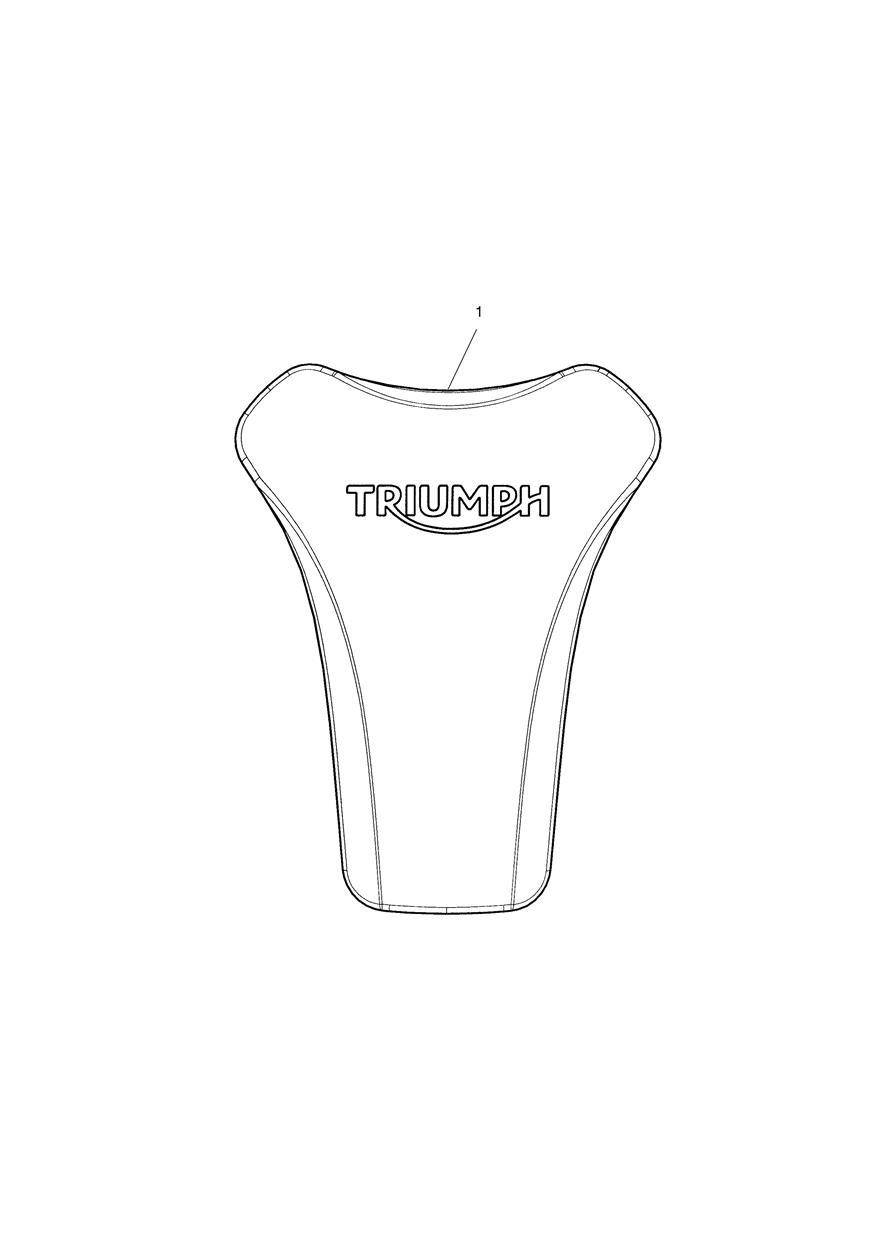 Rubber Pad, Fuel Tank Kit exploded diagram