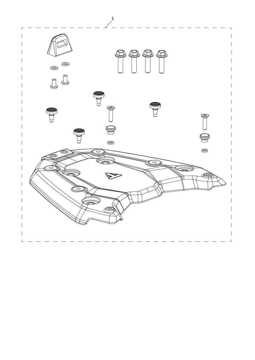 Mounting Kit, Top Box exploded diagram