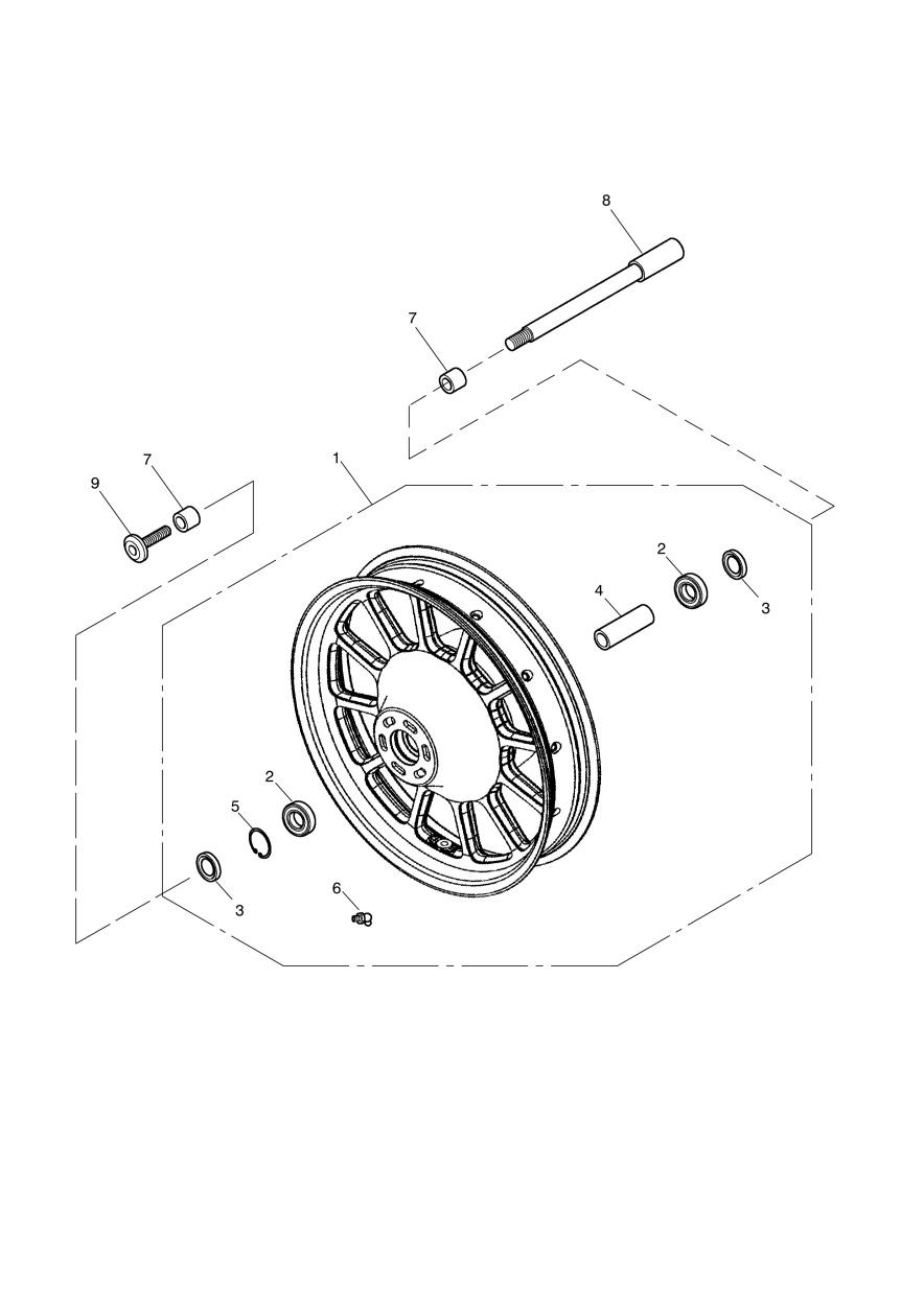 Front Wheel exploded diagram