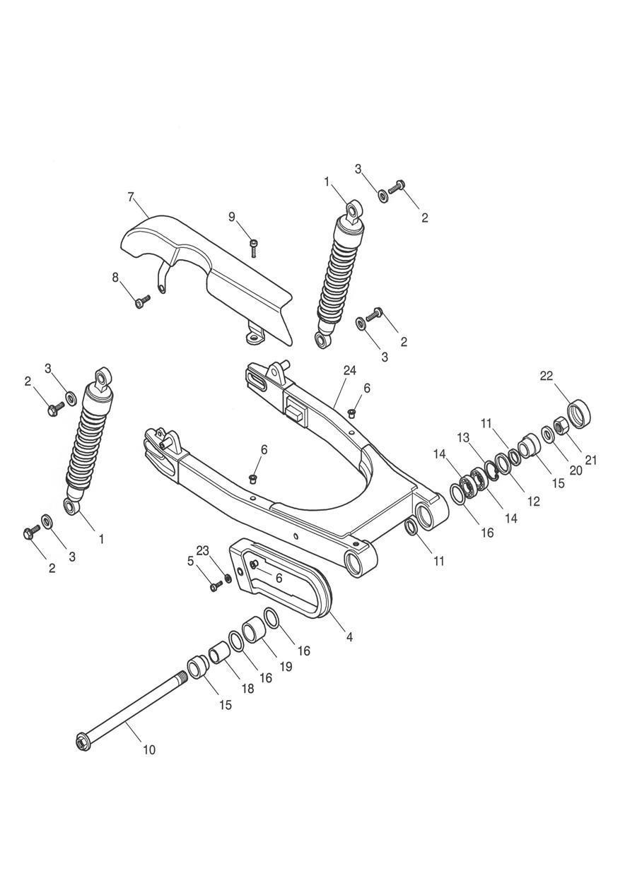 Rear Suspension exploded diagram