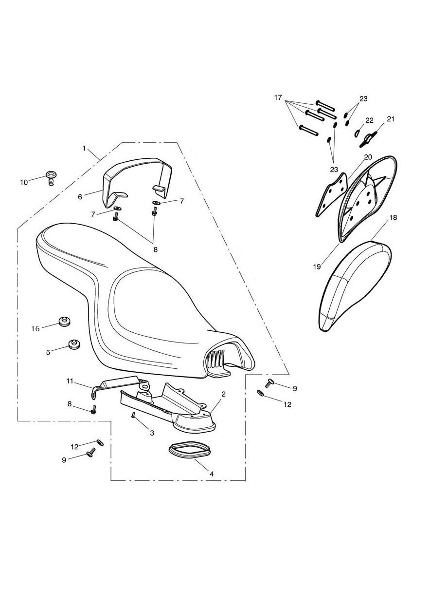 Seat exploded diagram