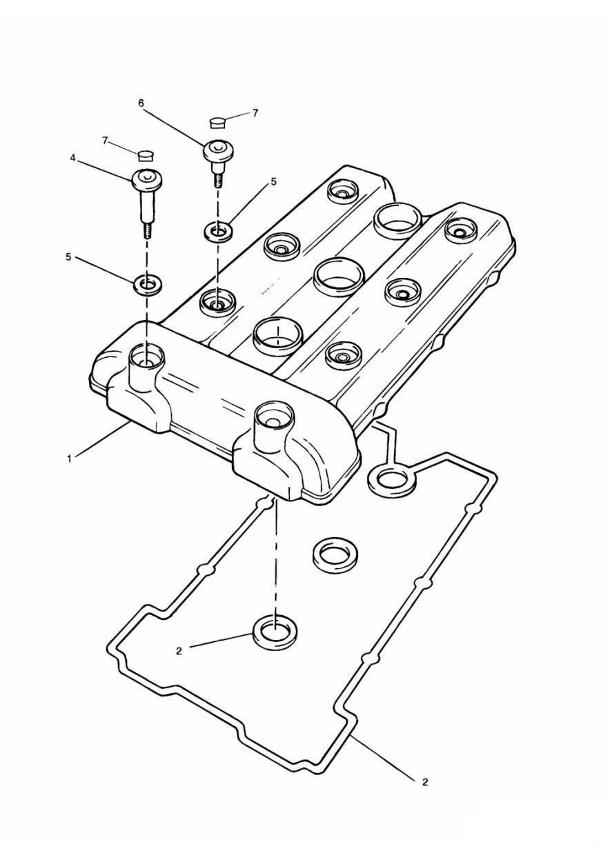 Cam Cover exploded diagram