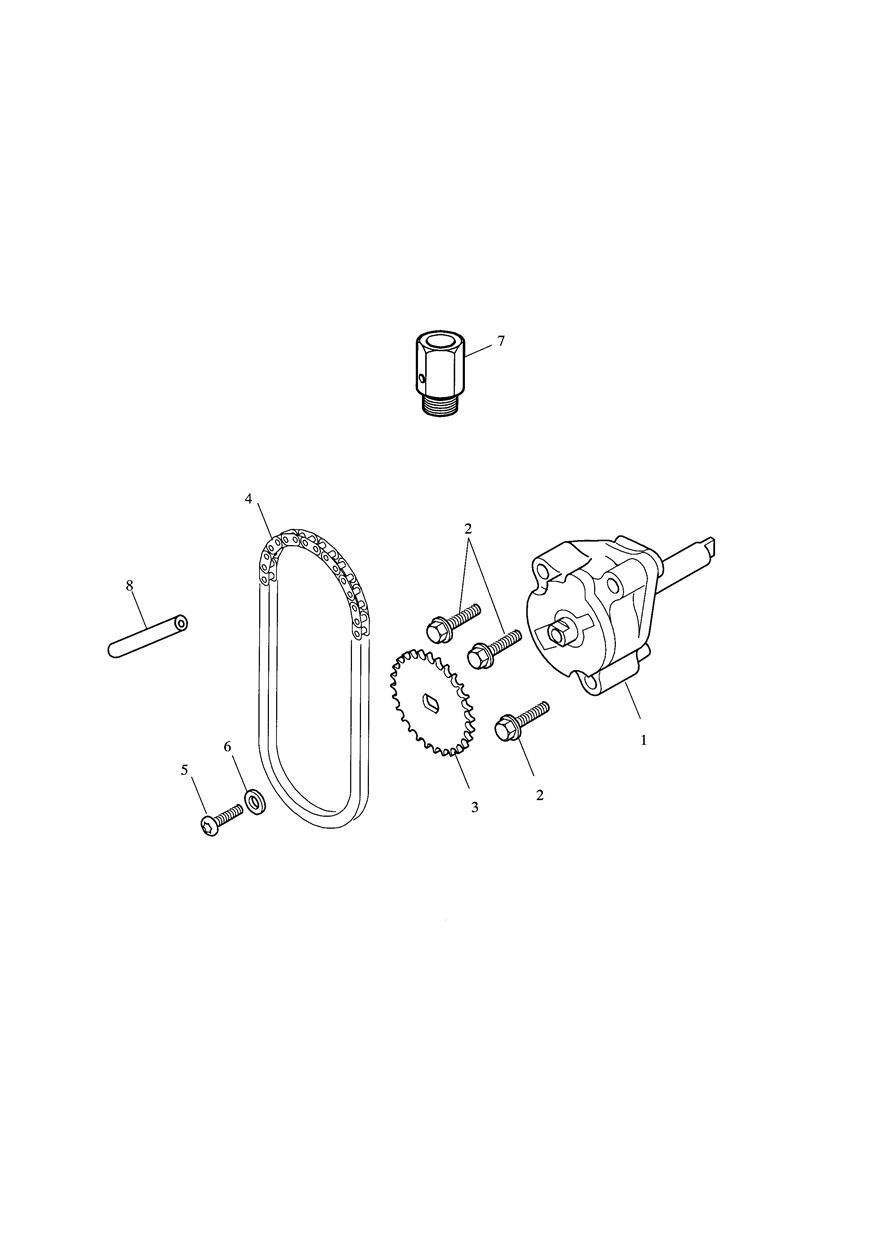 Oil Pump & Drive exploded diagram