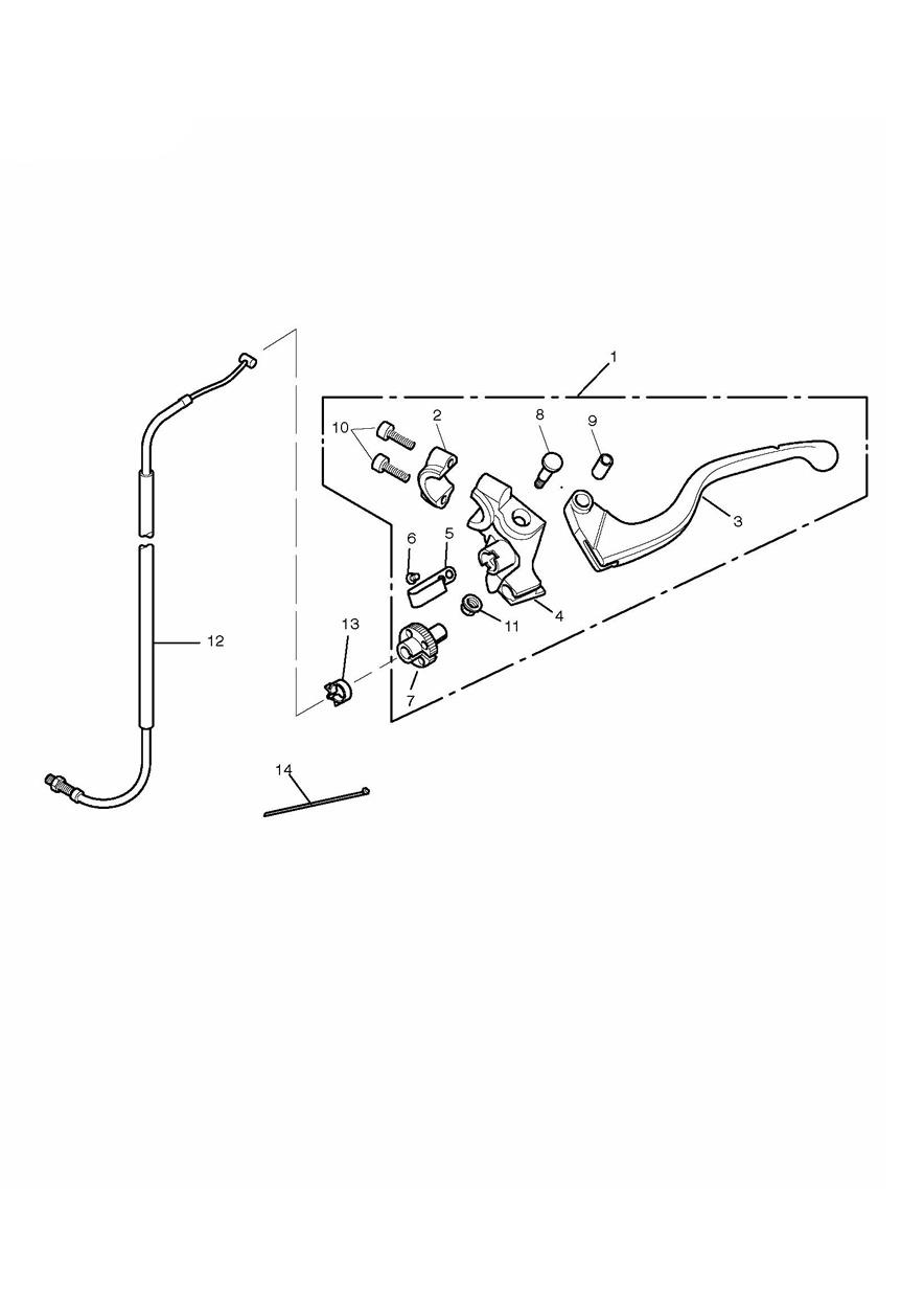 Clutch Controls exploded diagram