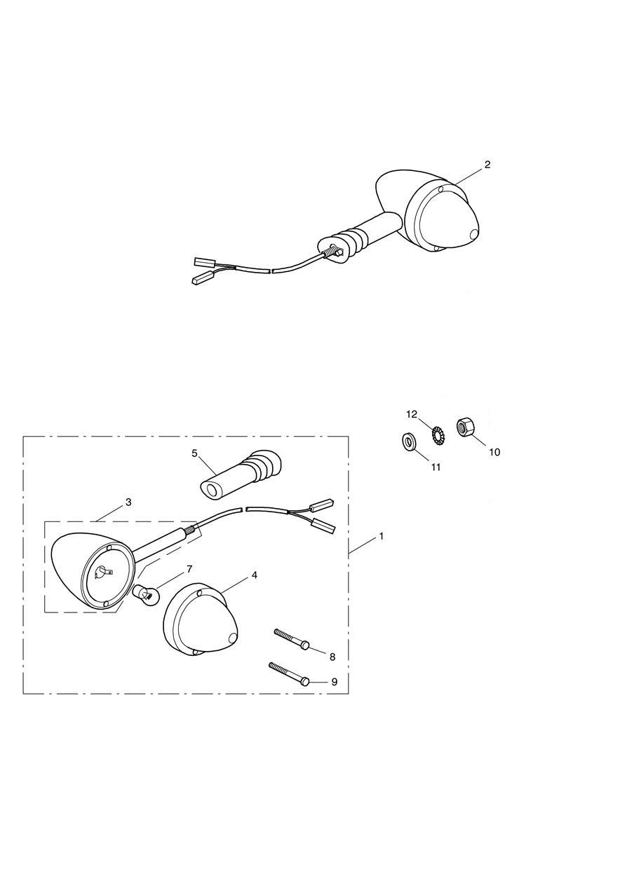 Front Indicators exploded diagram