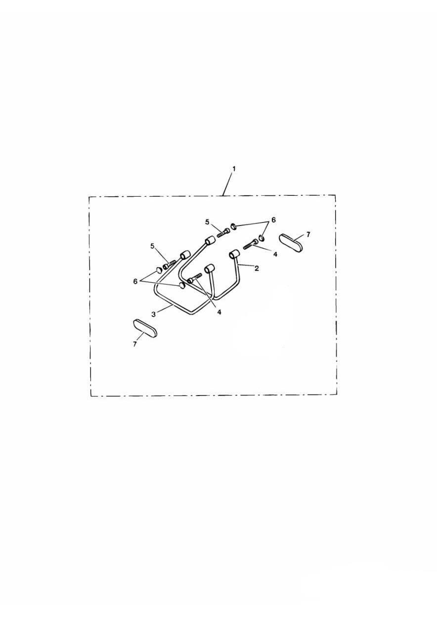 Pannier Rail Kit exploded diagram