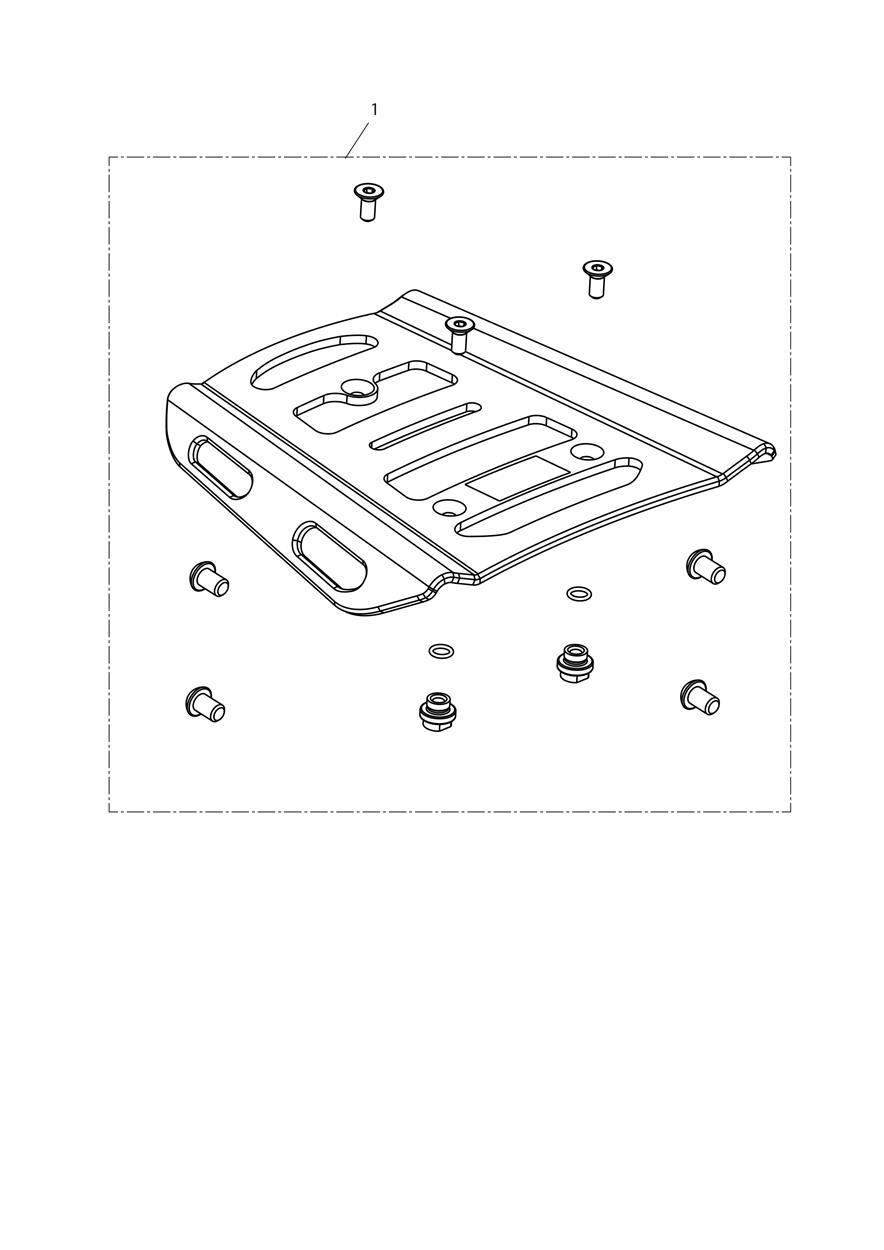 Luggage Rack Kit exploded diagram