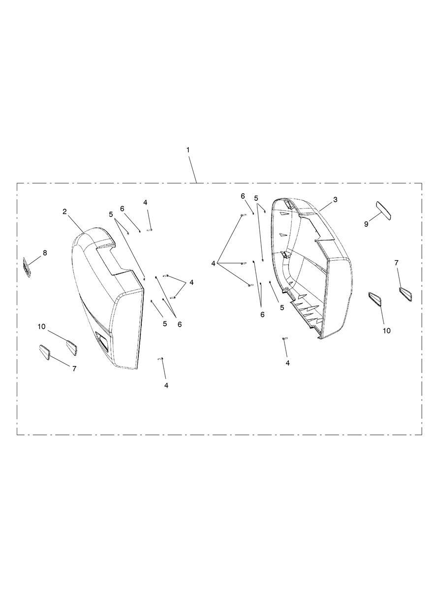 Pannier, 2 Box Lid Kit exploded diagram