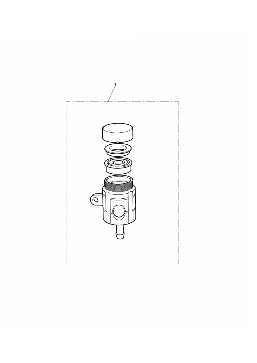 Reservoir, Brake, Rear, Type 2 exploded diagram