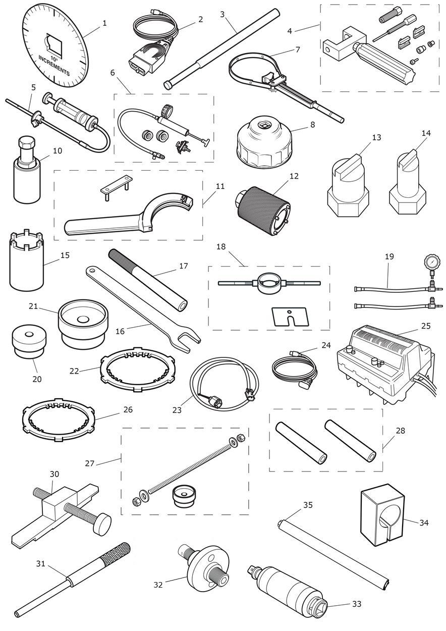 Service Tools exploded diagram