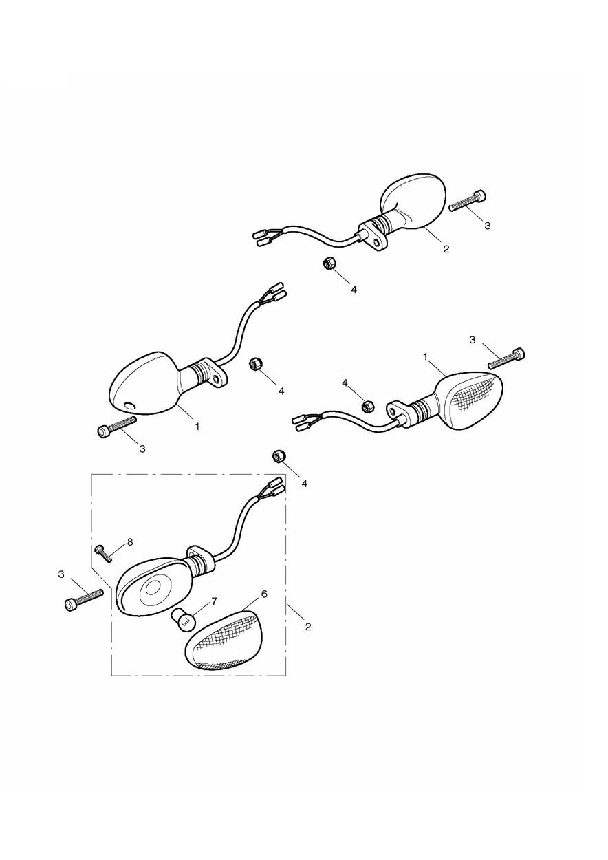 Indicators exploded diagram